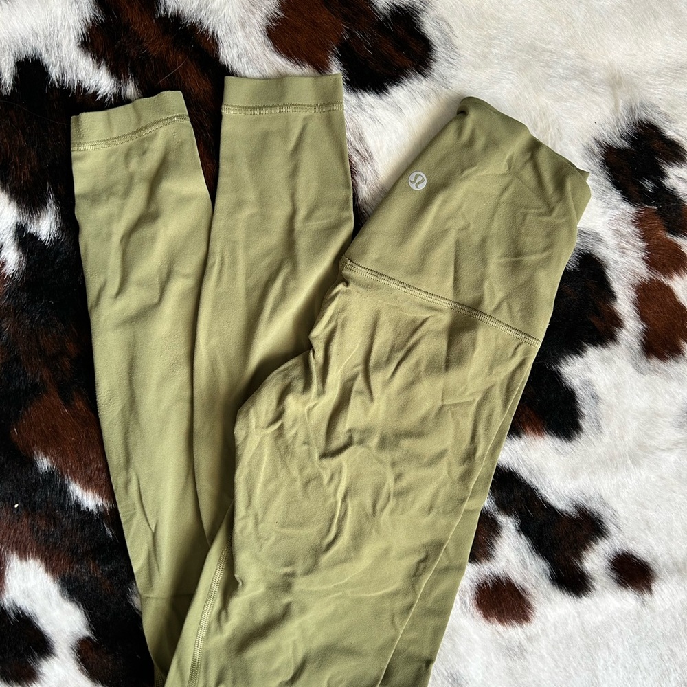 Lululemon Athletica Olive Green Leggings